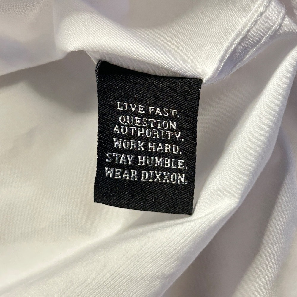 Dixxon Flannel Company Shirt XL White D-Lux Performance Bamboo Series Minimalist - Picture 8 of 9